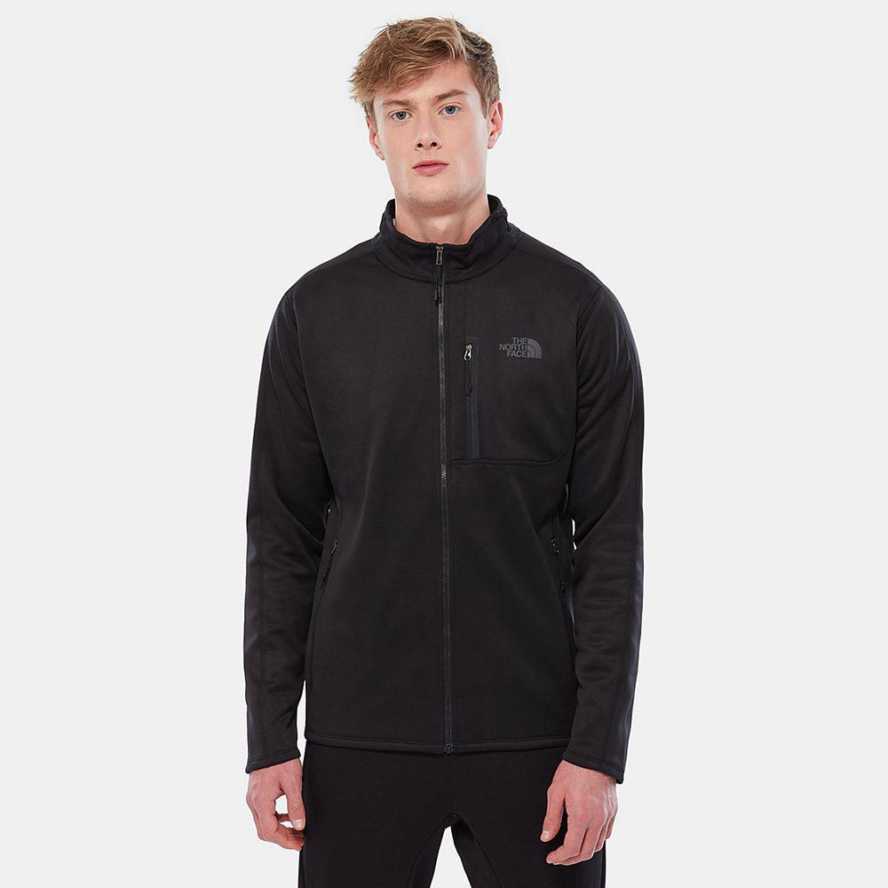 The North Face Canyonlands Ανδρικα Μπουφάν Fleece - Μαυρα (LGVX94358)